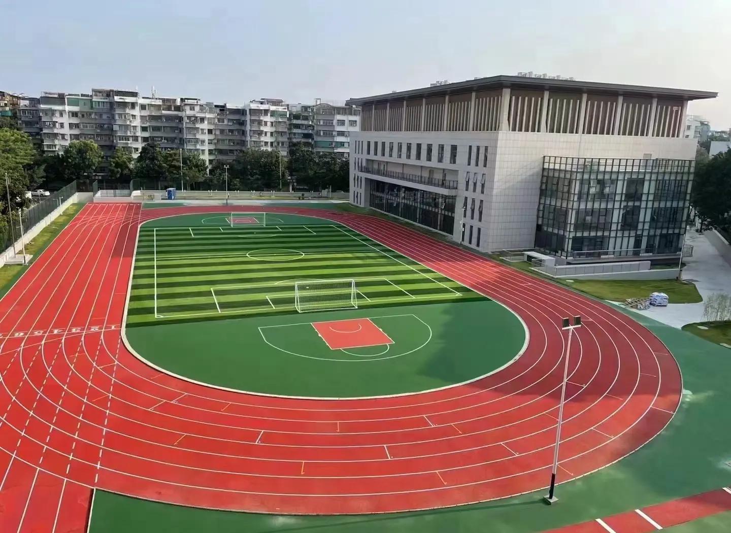 通辽市学校塑胶跑道塑胶篮球场 - 方案